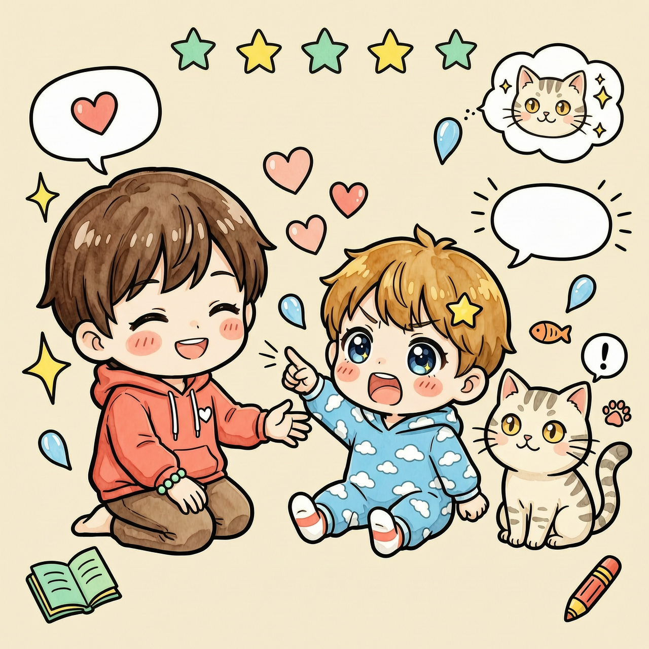 孩子学词